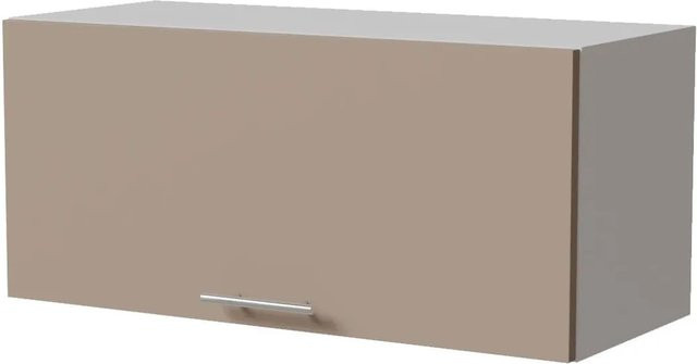 Feldmann-Wohnen Klapphängeschrank Brerra W4B/80 in Weiß und Graubeige Matt mit Blum Aventos Klappenbeschlag, B/T/H: 80 x 32,5 x 36 cm - Bild 1
