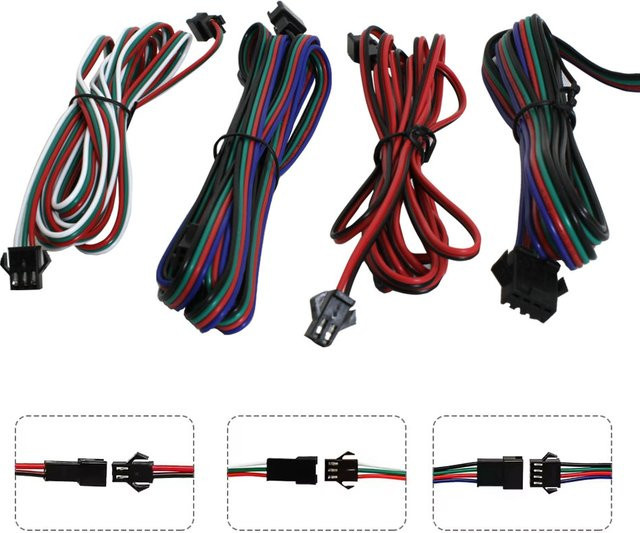 JST LED Verlängerungskabel 22AWG mit 2Pin 3Pin 4Pin 5Pin Männlich Weiblich Stecker für WS2811 WS2812 WS2813 RGBWW LED Streifen Licht - Bild 1