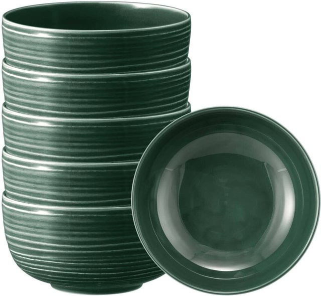 Seltmann Weiden Terra Foodbowl Müsli Schale aus Keramik Moosgrün 6er Set Durchmesser: 17,7 cm - Bild 1