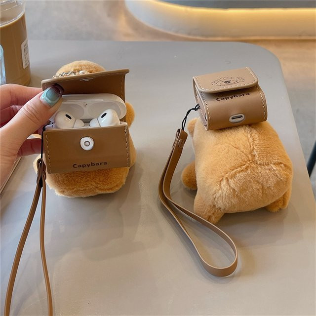 Plüsch-Cartoon-Schutzhülle für Apple AirPods 4, AirPods 1, 2, 3 und AirPods Pro 2 Ladebox - Bild 1