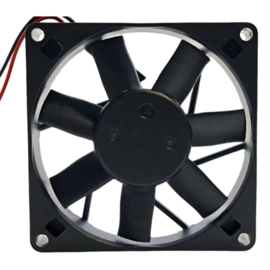 ADDA Server-Lüfter AD0824HX-D71 in Schwarz, DC 24 V, 0,14 A, B/T/H: 80 x 80 x 15 mm - Bild 2