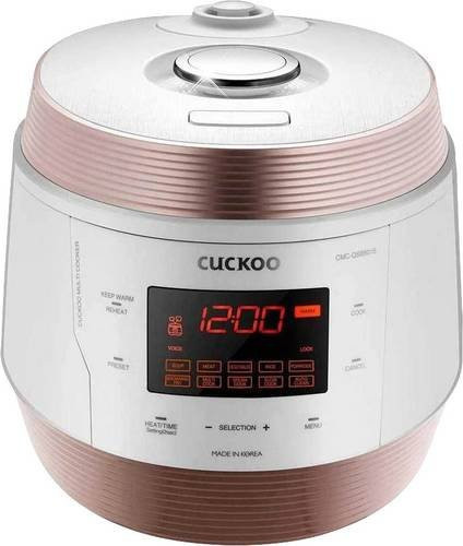 Cuckoo CMC-QSB501S Multikocher in Weiß mit Kupfer-Details und Timer-Funktion - Bild 1