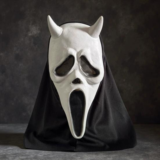 Amusedly Teufelsgesicht Maske Horror Geist Scream Vollgesichtsmaske für Erwachsene - Bild 3