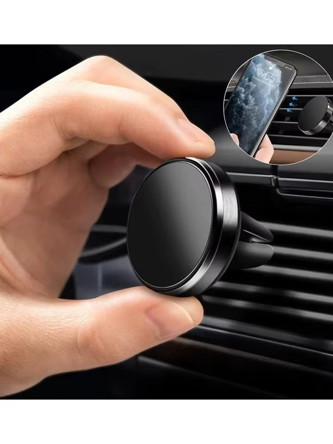 VORILYNEX Magnetische Auto-Handyhalterung für Lüftungsschlitze in Schwarz, universelle Magnet-Smartphone-Halterung für iPhone, Xiaomi und Huawei - Bild 7