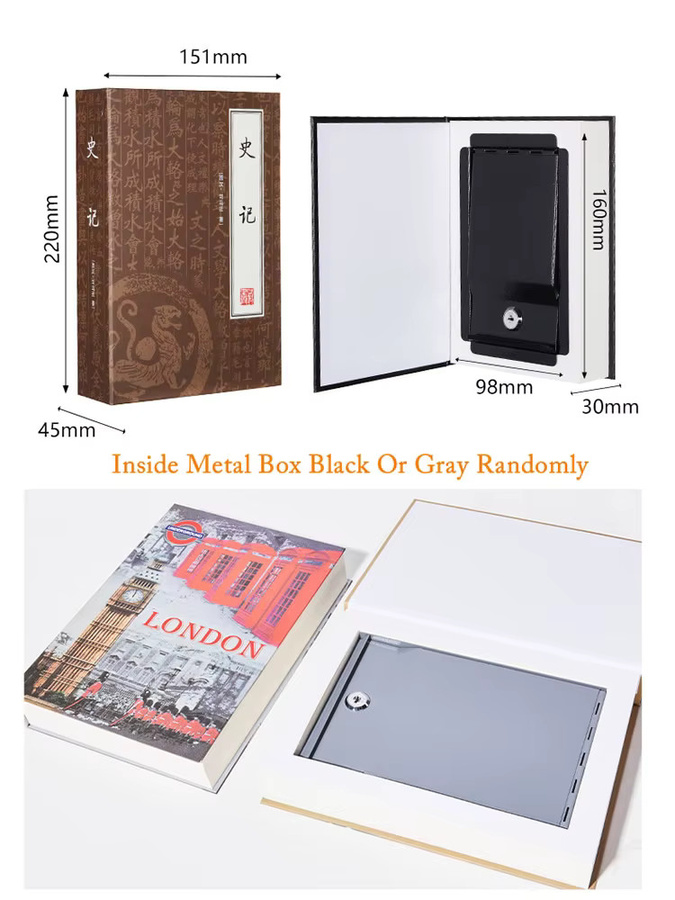 ELESABOX Versteckter Safe im Buchdesign mit Codeschloss zur sicheren Aufbewahrung von Geld und Schmuck - Bild 2