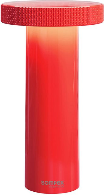 Sompex Volume LED-Akkuleuchte in Neon Orange, dimmbare Tischleuchte mit Touch-Funktion und IP44 Schutz für Wohnzimmer und Außenbereich - Bild 1