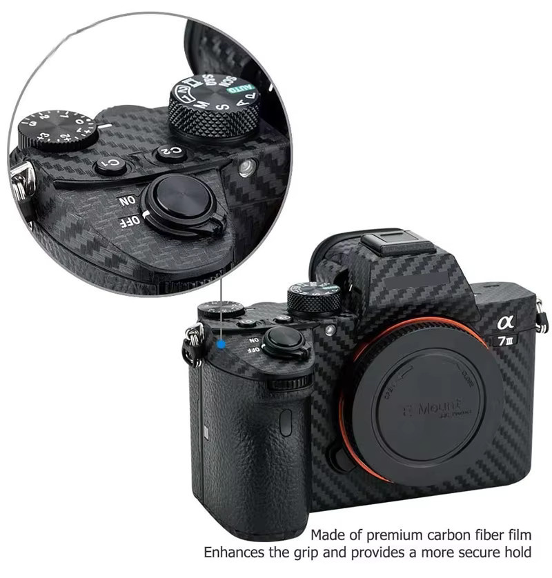 Sony Kamera-Schutzfolie in Schwarz für A7, A7RIII, A7C, A7II, A7S3, A9, A7M3, A7R4, A7IV, A1, A7R, A7V und A7M5 - Bild 3