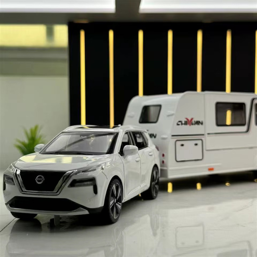 WELLY Nissan Qashqai Legierung Anhänger Hängen RV Modell, 1:32, Metall - Bild 2
