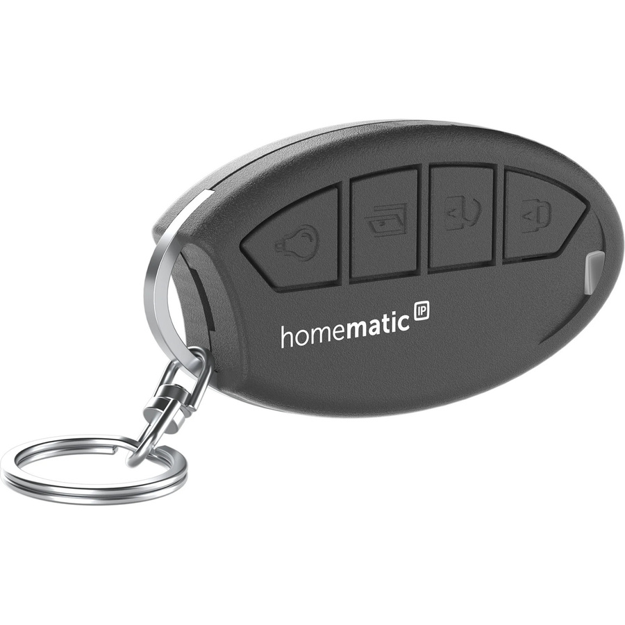 HmIP Smart Home Schlüsselbundfernbedienung für Zutritt in Schwarz (HmIP-KRCK-2) - Bild 1