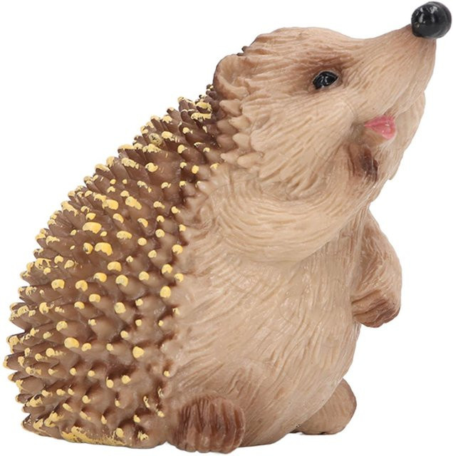 Realistische Igel-Figur von GoolRC in Beige aus Kunststoff für Garten und Tischdeko - Bild 1