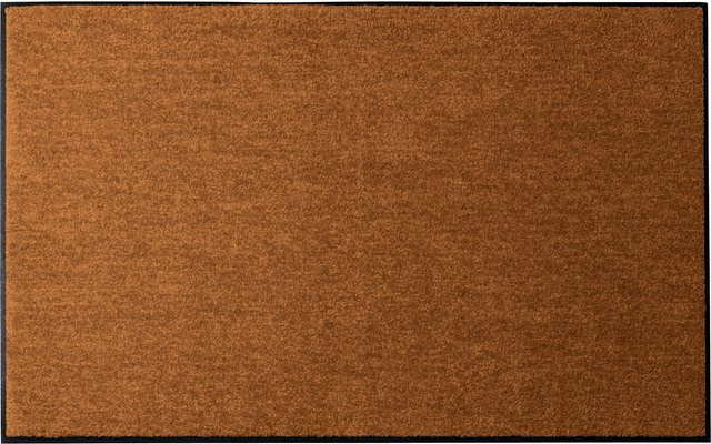 Rutschhemmende Fußmatte von Salonloewe in Braun mit Polyamid und Gummi - Bild 1