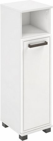 Schildmeyer Highboard Adana in Weiß Hochglanz, B/H/T: 30,3 x 110,5 x 32,6 cm - Bild 1