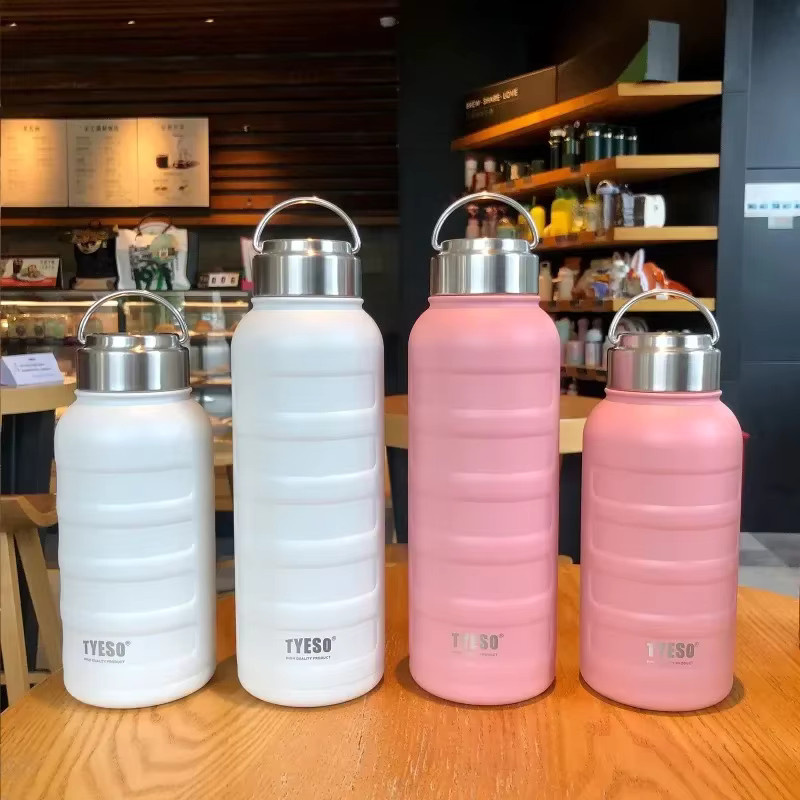 Tyeso Thermos-Wasserflasche aus Edelstahl in Grün, doppelwandige Isolierflasche für Sport und Outdoor - Bild 2