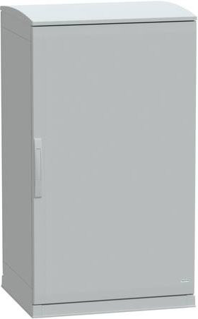 Schneider Electric Polyestergehäuse für Verteilungen in bodenstehender Ausführung mit offenem Sockel und Abdeckung, Farbe: Grau, B/T/H: 125,0 x 75,0 x 62,0 cm, IP44 - Bild 1