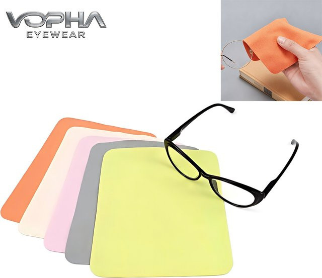 VOPHA 10-teiliges Mikrofaser-Reinigungstuch für Brillen, Kameraobjektive und Smartphone-Bildschirme, Dick PB01 - Bild 1