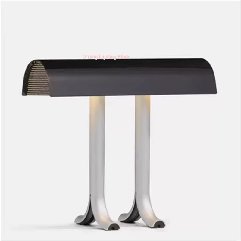 JIANKEXING Tischlampe im modernen skandinavischen Design aus Metall, Schwarz, ideal als Leselampe für Schlafzimmer und Home Office - Bild 2