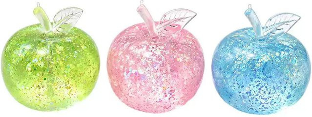Glitzer Squishy Apfel Stressball, Weiches Fidget Sensorisches Spielzeug - Bild 1