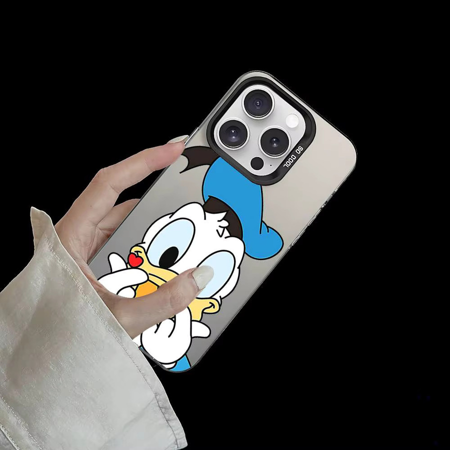 Mesuca Handyhülle mit Donald Duck Cartoon Design für iPhone 11 bis iPhone 17 Pro Max und weitere Modelle - Bild 4