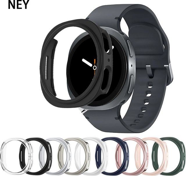 Samsung Hülle für Galaxy Watch 8 Classic, Schwarz, PC, Matte Cover - Bild 1