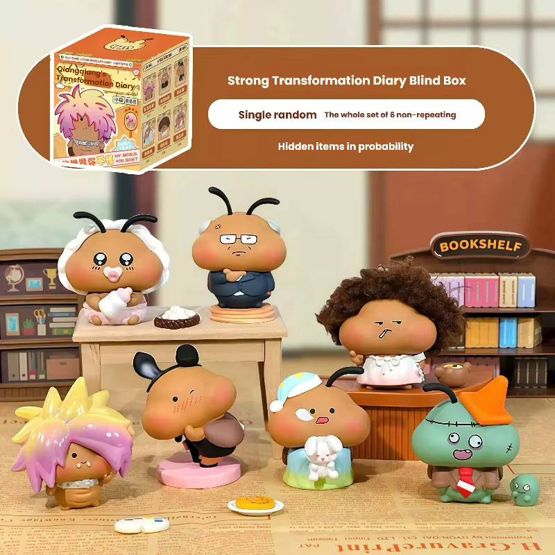 Qiangqiang Disguise Diary Blind Box, Cartoon-Kakerlaken-Figur, Einzelfigur - Bild 2
