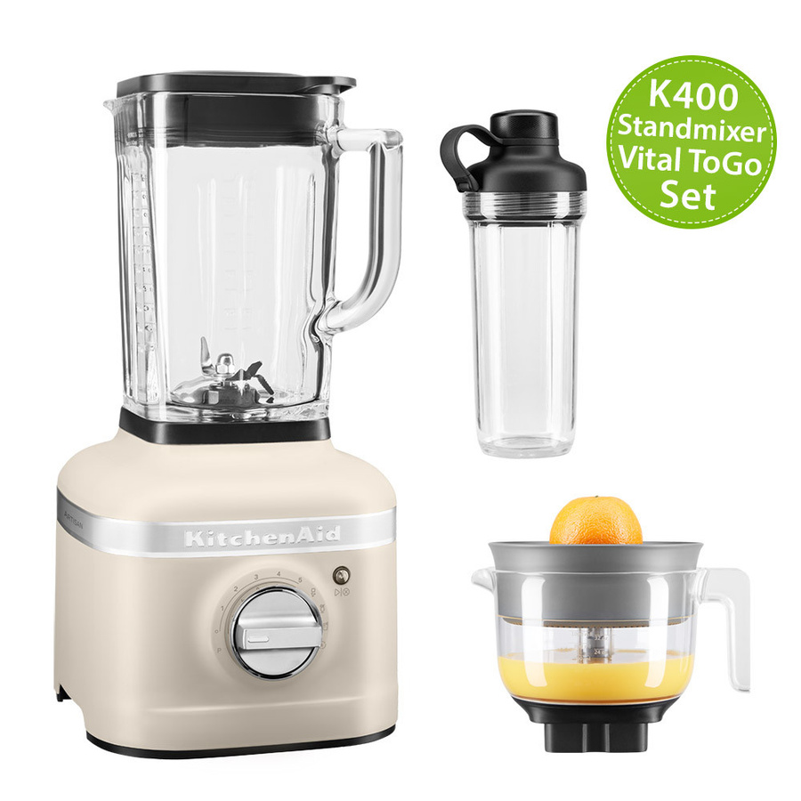 KitchenAid Artisan K400 Standmixer 5KSB4026 mit Vital ToGo-Set für Milkshakes - Bild 1