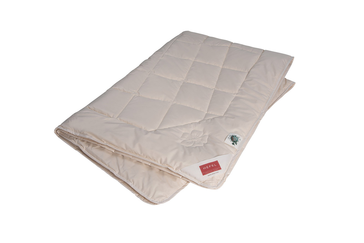 Hefel Bio-Linen Sommerdecke aus Baumwolle und Lyocell, Beige, B/T: 135 x 200 cm - Bild 1