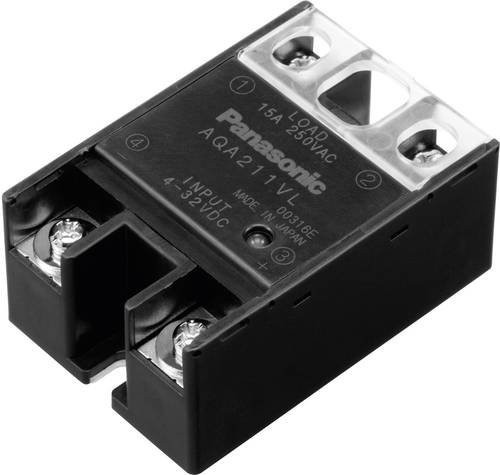Panasonic Halbleiterrelais AQA611VL 40A Nullspannungsschaltend in Schwarz - Bild 1