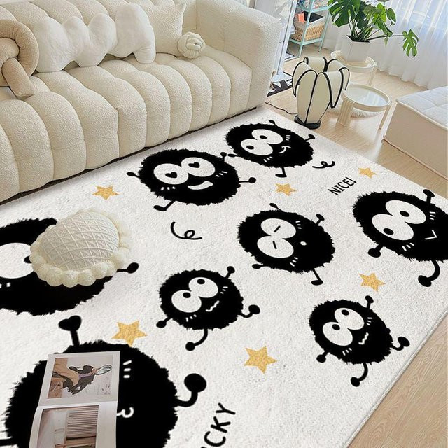 Yiran Furniture Teppich in Kaschmir-Optik, weiß, modern und waschbar, B/T: 60 x 40 cm - Bild 1