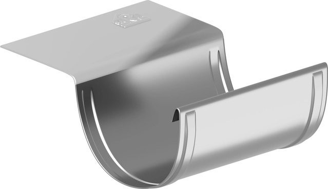 Sarei Verbinder für SDF-Halbrundrinne Piccolo aus Aluminium in Natur Silber - Bild 1