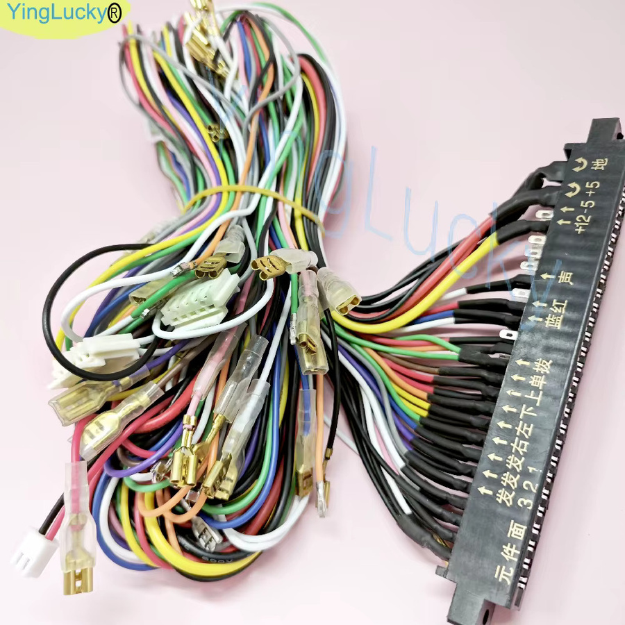 28-poliger Jamma-Kabelbaum für Neo Geo Arcade-Boxen und Spielbretter mit Joystick- und Tastenanschlüssen in Multicolor - Bild 4