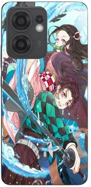 Maniecase Handyhülle für Oppo Reno 13F Dämonentöter Tanjiro Kamado Schwarz - Bild 1