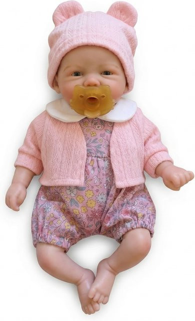 NPK Vivienne Silikonpuppe, 12 Zoll, Weiß, Rosa / Pink - Bild 1