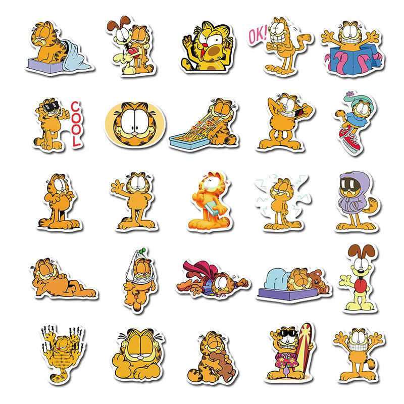 Garfield DIY-Aufkleber, 100 Stück, multicolor, paper - Bild 2
