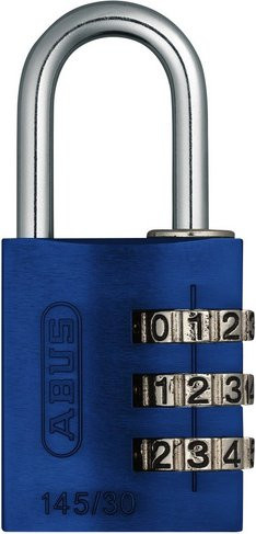 ABUS Zahlenschloss aus Messing in Bunt, B/T/H: 3,0 x 1,55 x 0,65 cm - Bild 1
