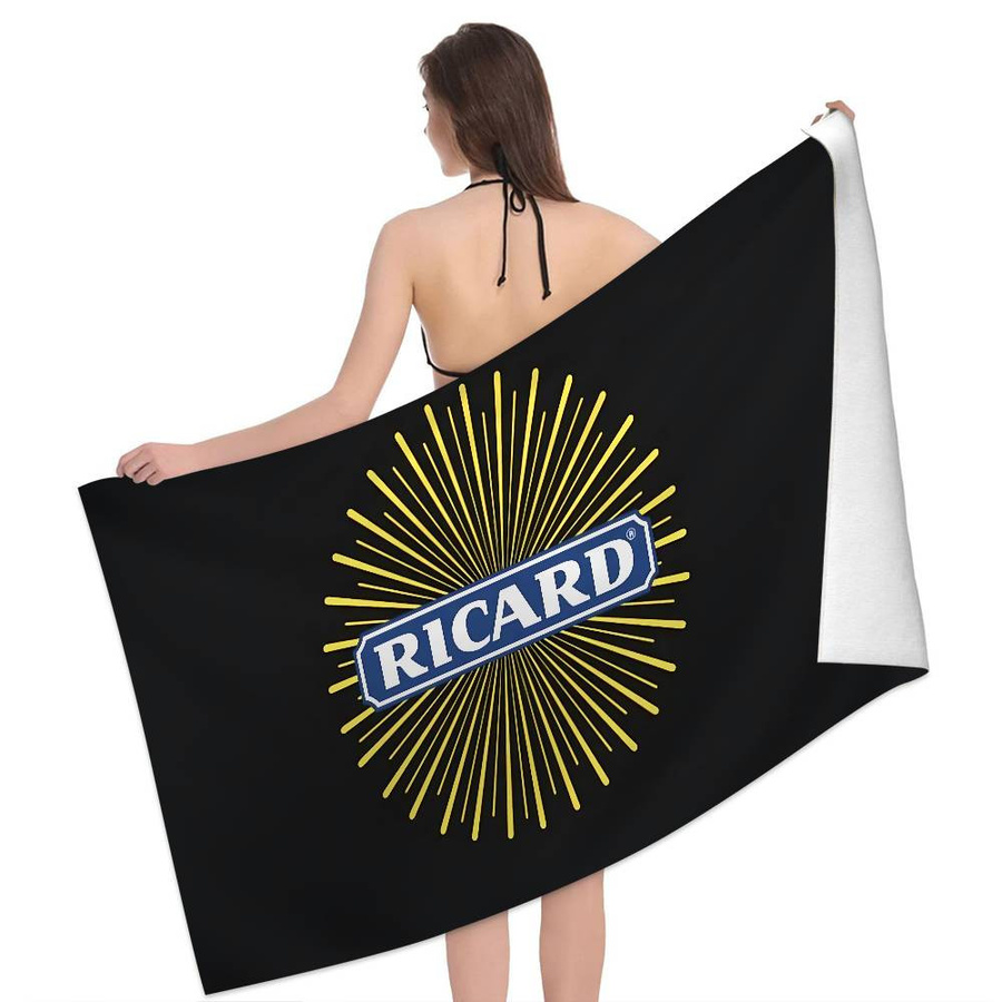 R-RicardS Logo Mikrofaser Strandtuch schnelltrocknend für Strand, Schwimmbad und Yoga, B: 140 cm, H: 180 cm - Bild 2