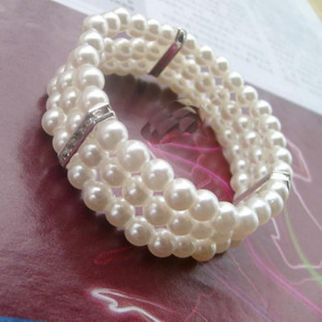 Wucifang Jewelry Armband, Perle, Messing, gray, Damen - Bild 1