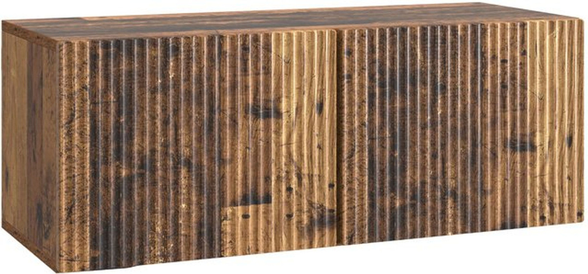 Wandmontierter TV-Schrank vidaXL aus Altholz in Braun im Industrial Design, B/H/T: 78,5 x 31 x 30 cm - Bild 1