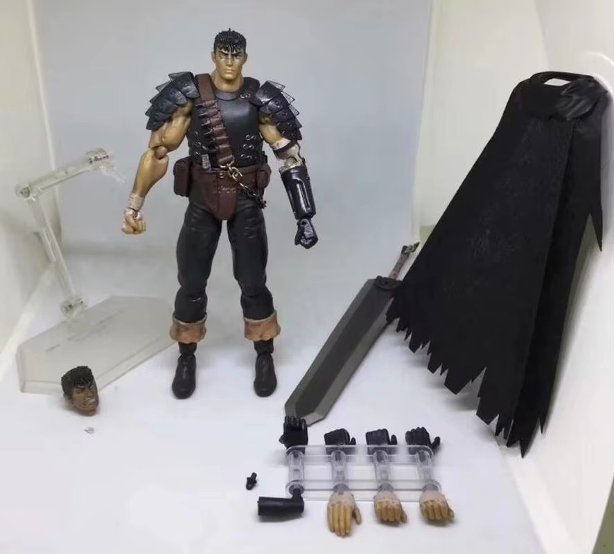 Bandai Berserk Guts Figma # 359 Black Swordsman Ver Repainted Edition, Actionfigur, ab 3 Jahren - Bild 4
