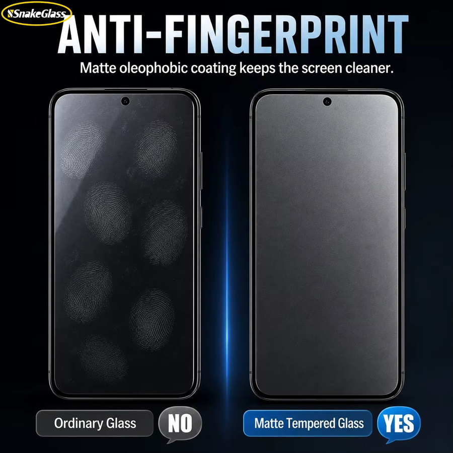 2 Stück Mattes Panzerglas für Samsung Galaxy S26 S25 S24 S23 Ultra S22+ S21 S20FE mit vollständiger Abdeckung und Anti-Fingerabdruck-Schutz in Transparent - Bild 2