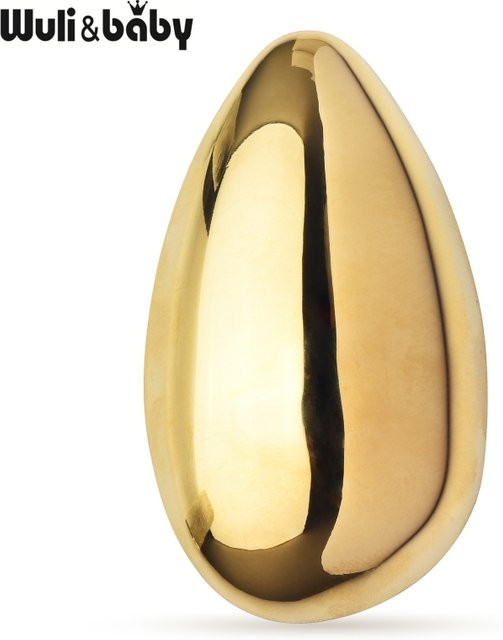Wuli&baby Brosche Edelstahl, zweifarbig, Unisex - Bild 1