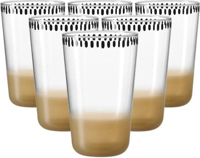 Ritzenhoff Trinkgläser Natura Wasserglas Beige 6er Set 400 ml - Bild 1