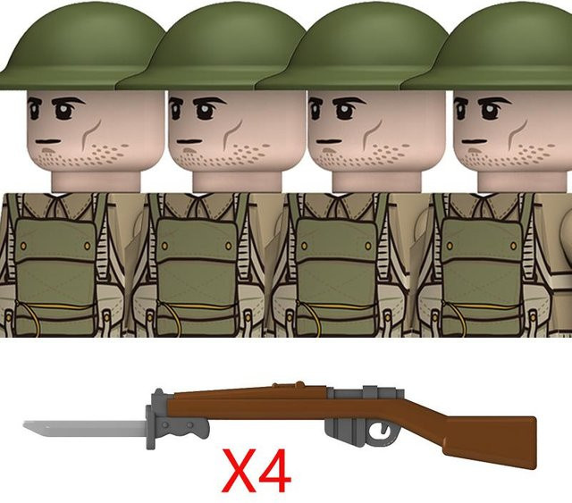 Yiran toy MOC WK2 Großbritannien Militärsoldaten Bausteine ab 14 Jahren - Bild 1
