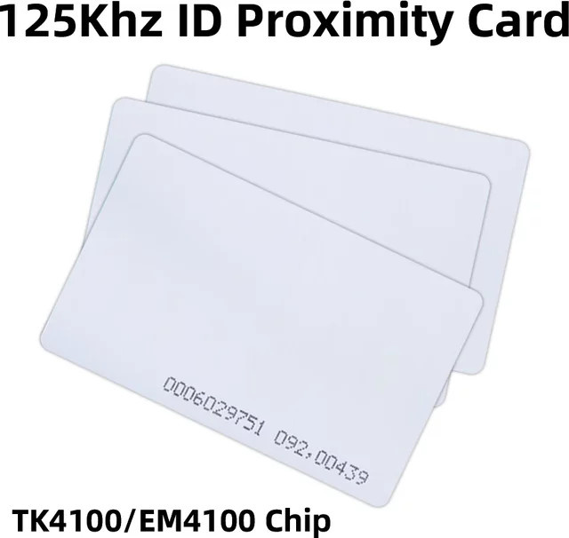 5YOA RFID-Karte 125 kHz EM4100 TK4100 Smart Proximity-Karte für Zugangskontrolle in Weiß - Bild 1