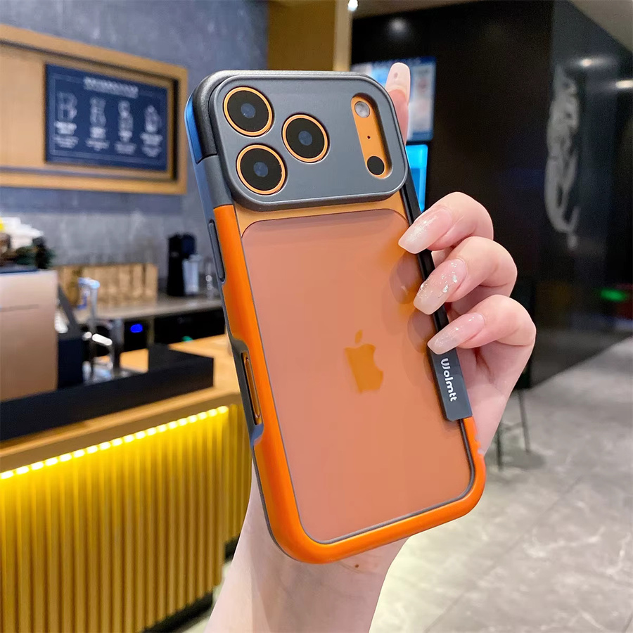 BeisFun Handyhülle mit koreanischem Kontrastfarben-Design für iPhone 17 Air, 16 E, 15, 14, 13 Pro Max Plus Mini, Schwarz, mit Linsenschutz und Stoßschutz - Bild 1