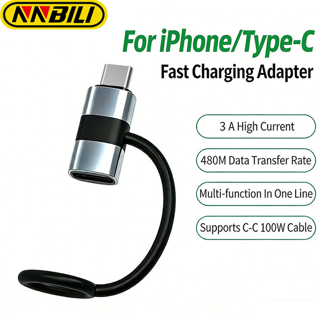 NNBILI USB-C auf iOS Adapter PD30W Konverter für iPhone und Macbook - Bild 1