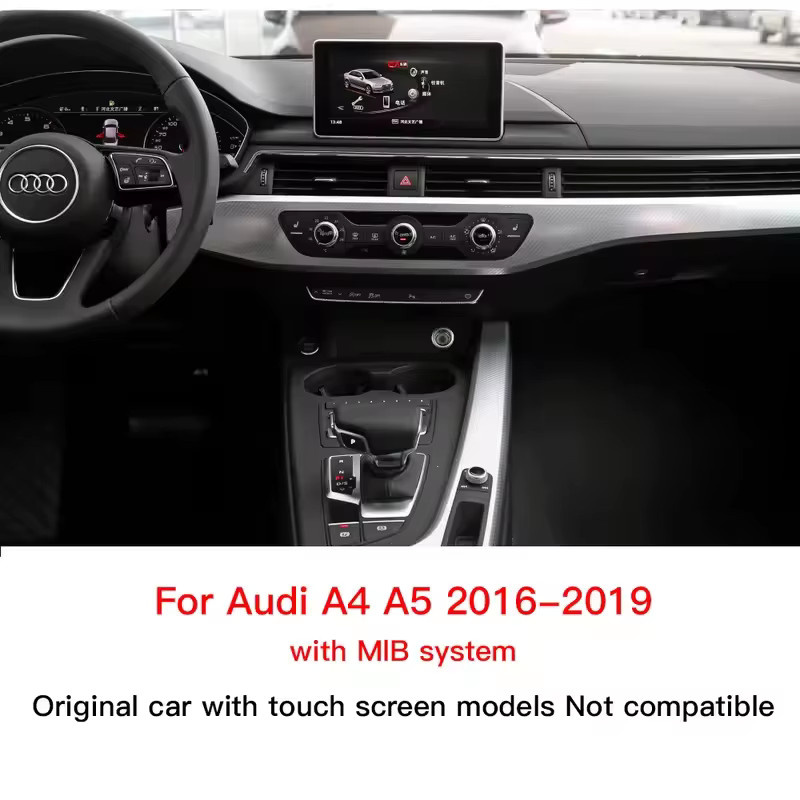 REEIIO Kabelloses CarPlay und Android Auto Interface für Audi A4 B9 und A5 (2016–2018) mit Rückfahrkamera und Multimedia-Funktionen - Bild 4