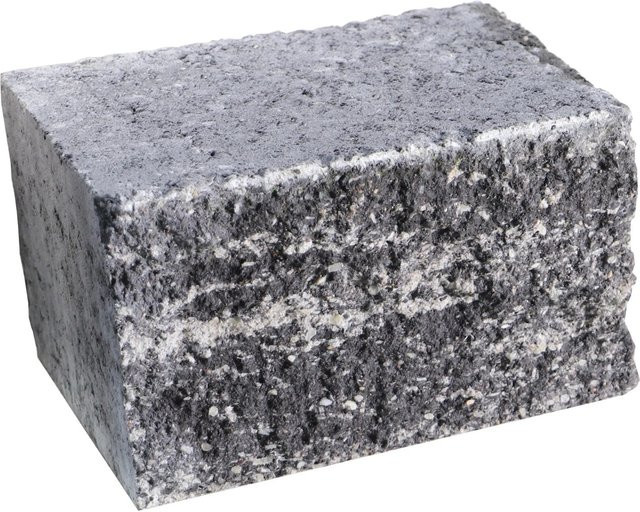 EHL Mauer Anzio-Light Halbstein Grau-Anthrazit B/T/H: 25 x 18 x 15 cm - Bild 1