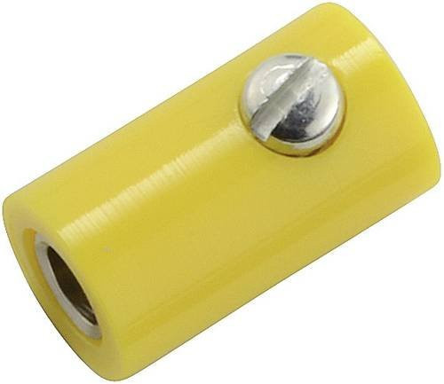 Kahlert Licht Miniatur-Laborbuchse gerade für Stift-Ø 2.6 mm in Gelb - Bild 1