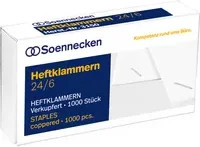 Soennecken Heftklammern 24/6 aus Stahl in Kupferfarben - Bild 1