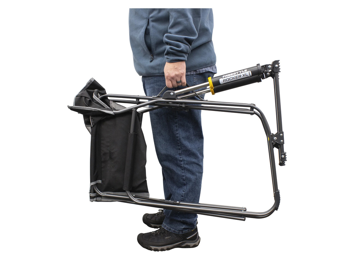 GCI Freestyle Rocker XL Campingstuhl mit Schaukelfunktion in Schwarz - Bild 2